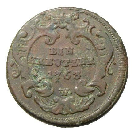 Mária Terézia 1763 W 1 krajcár