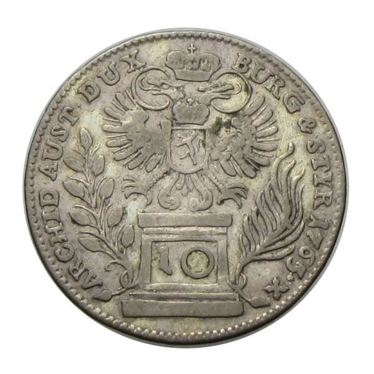 Mária Terézia 1765 10 krajcár