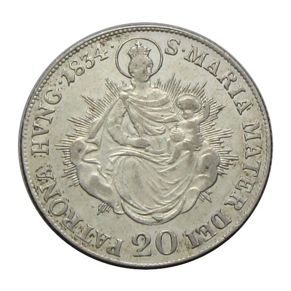 Ferenc 1834 B 20 krajcár