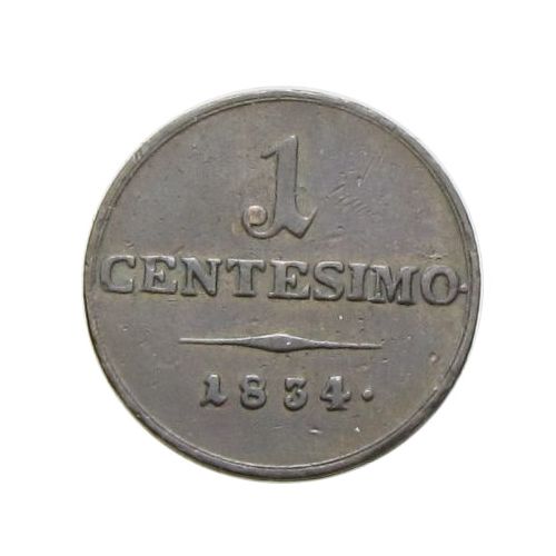 Ferenc 1834 M 1 centesimo
