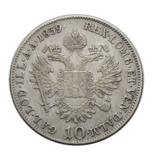 V. Ferdinánd 1839 C 10 krajcár