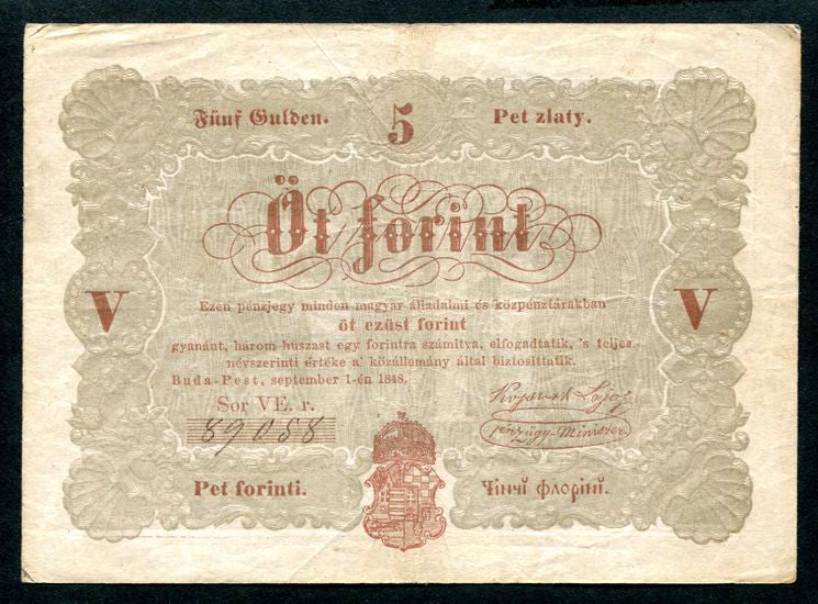 1848 5 Forint barna