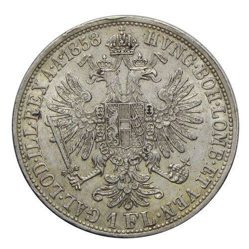 Ferenc József 1858A 1 Florin