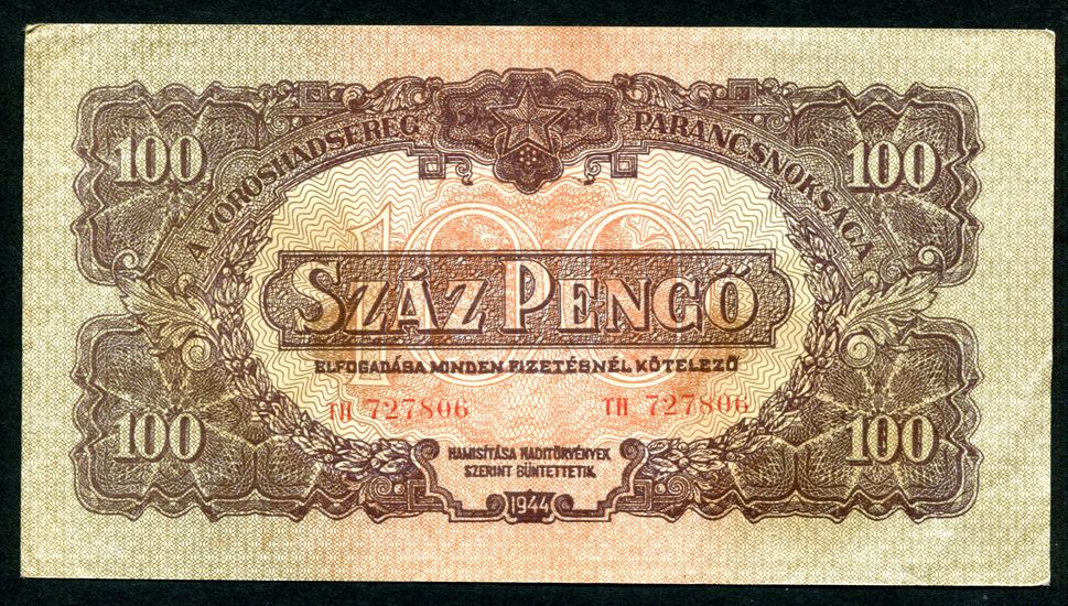 1944 100 Pengő Vörös Hadsereg