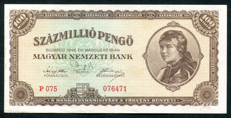1946 P 100 millió Pengő