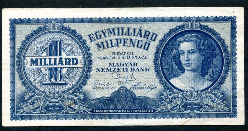1946 1 milliárd Milpengő