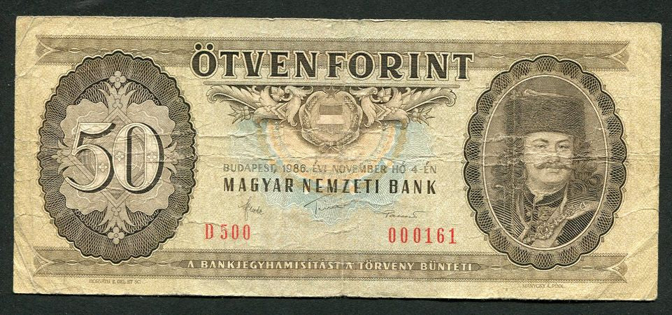 1986 D 50 Forint