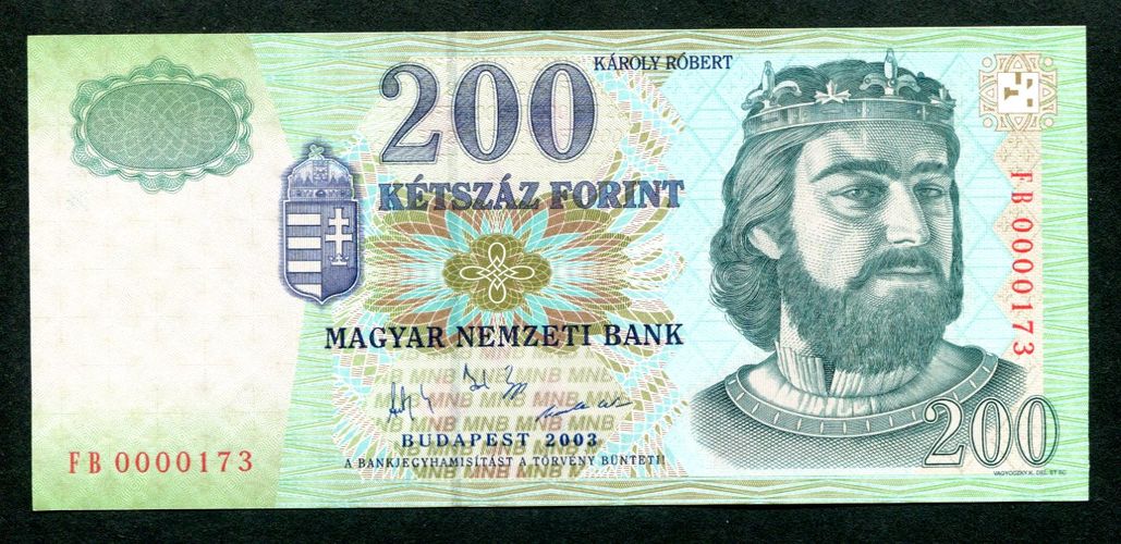 2003 200 Forint FB - alacsony sorszám