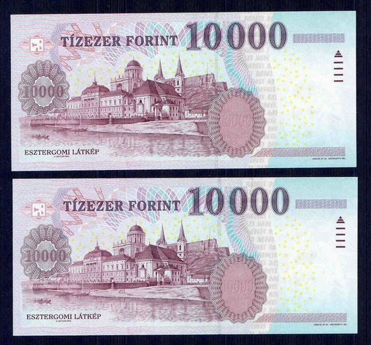 2008 10000 Forint AC - sorszámkövető