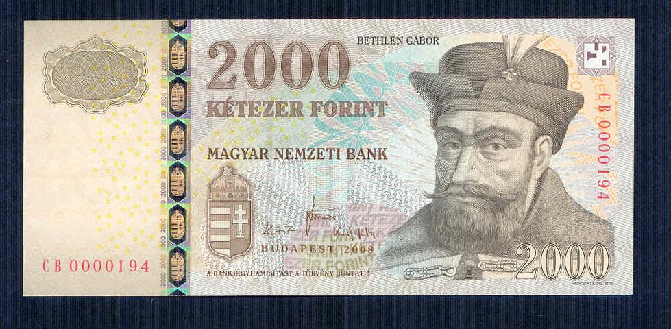 2008 2000 Forint CB - alacsony sorszám