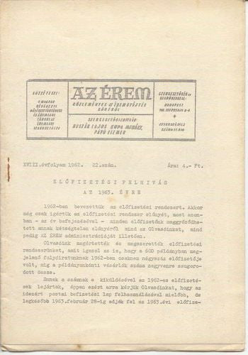 Az Érem 1962/22