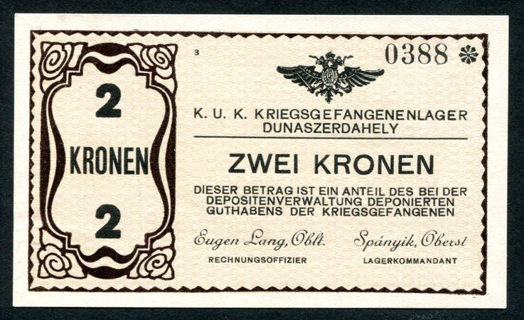 Hadifogolytábor - Dunaszerdahely I. 2 Korona