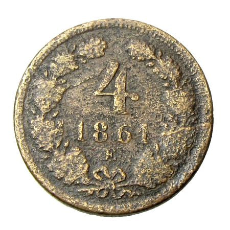 Ferenc József 1861E 4 krajcár