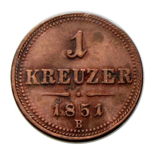 Ferenc József 1851B 1 krajcár