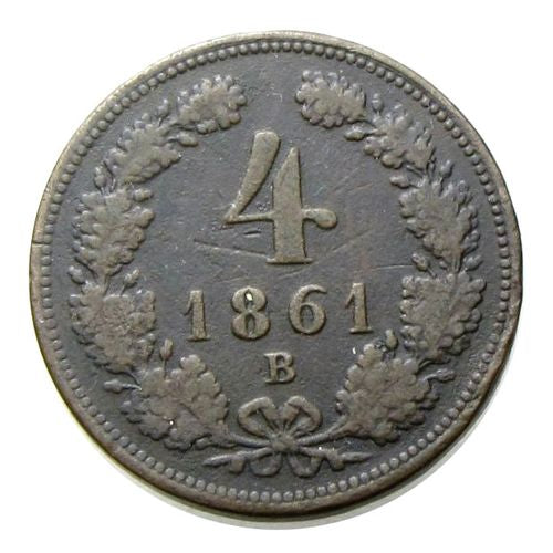 Ferenc József 1861B 4 krajcár