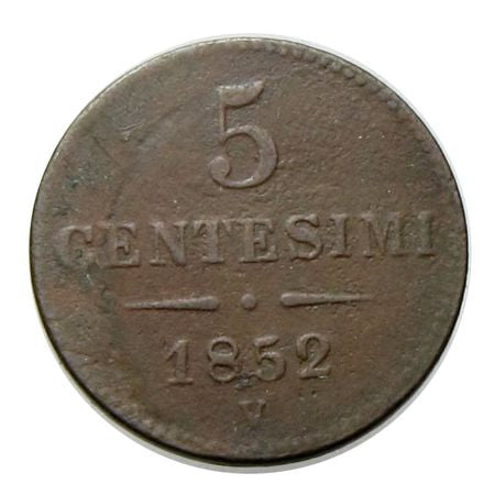 Ferenc József 1852V 5 centesimi