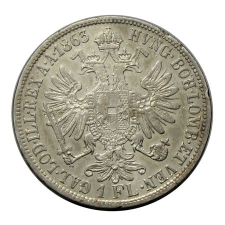 Ferenc József 1863A 1 Florin