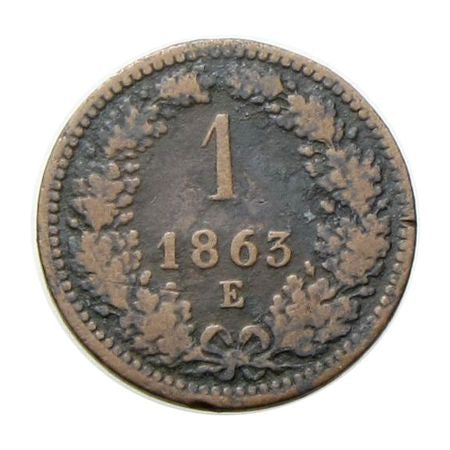 Ferenc József 1863E 1 krajcár