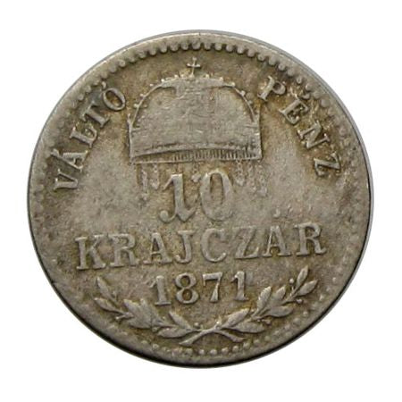 Ferenc József 1871GyF 10 krajcár