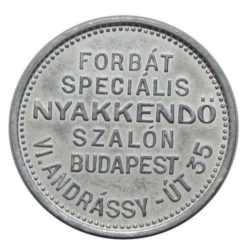 Forbát nyakkendő reklám zseton