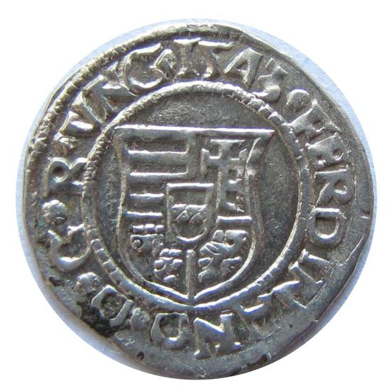 I. Ferdinánd 1543 KB denár