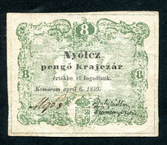 Komárom 1849 8 krajcár