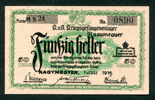 Hadifogolytábor - Nagymegyer 50 fillér