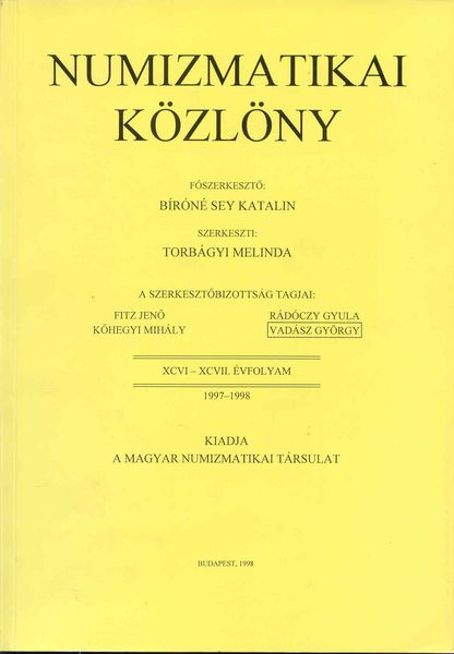 Numizmatikai Közlöny 1997-1998