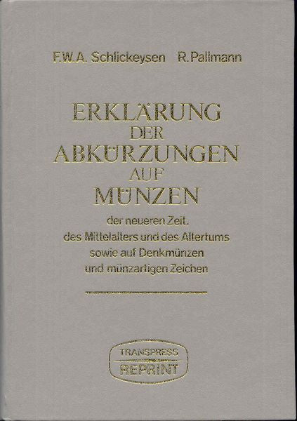 Numizmatikai rövidítések és feloldásuk