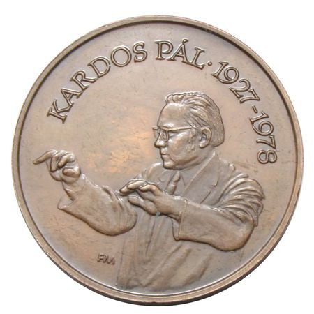 Szeged 1991 Kardos Pál emlékérem