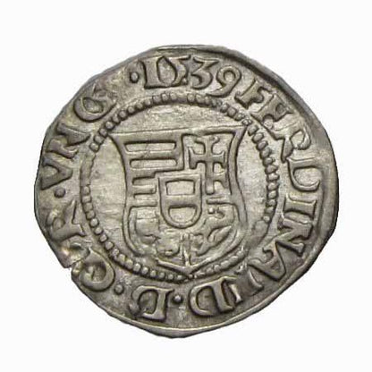 I. Ferdinánd 1539 KB denár