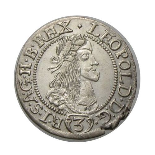 I. Lipót 1665 KB 3 krajcár