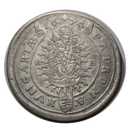 I. Lipót 1674 KB XV krajcár