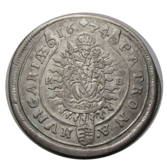 I. Lipót 1674 KB XV krajcár