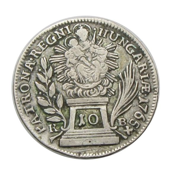 Mária Terézia 1765 KB 10 krajcár