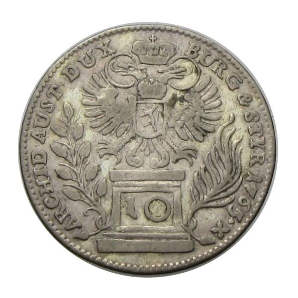 Mária Terézia 1765 10 krajcár