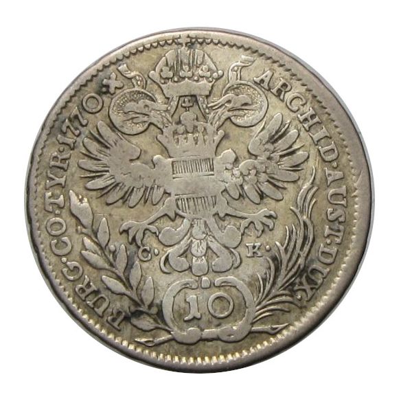 Mária Terézia 1770 CK 10 krajcár