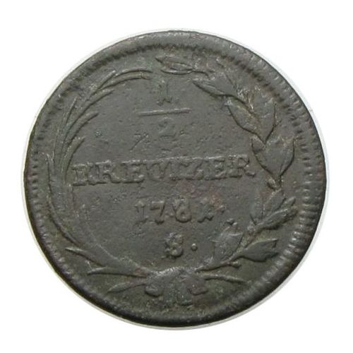 II. József 1781 S 1/2 krajcár