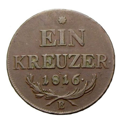 Ferenc 1816 B 1 krajcár
