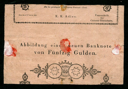 1825 100 Gulden Formular