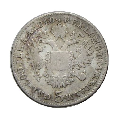 V. Ferdinánd 1840 C 5 krajcár
