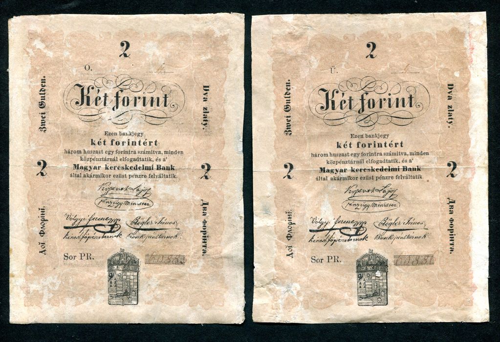 1848 2 Forint sorszámkövető