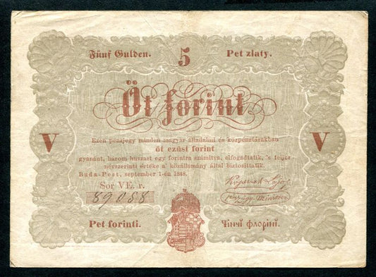 1848 5 Forint barna