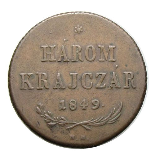 Szabadságharc 1849 NB 3 krajcár