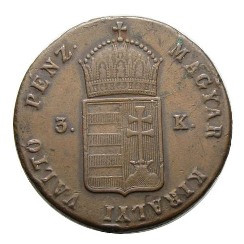 Szabadságharc 1849 NB 3 krajcár