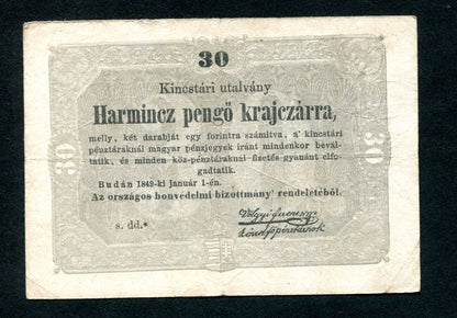 1849 30 krajcár