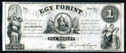 1852B 1 Forint - Emigráció