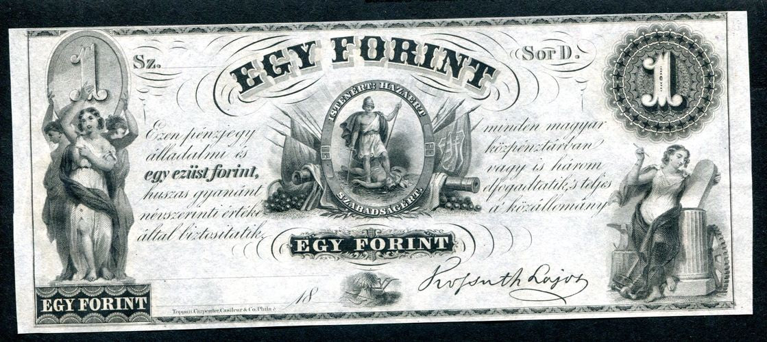 1852D 1 Forint - Emigráció