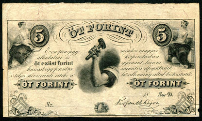 1852D 5 Forint - Emigráció