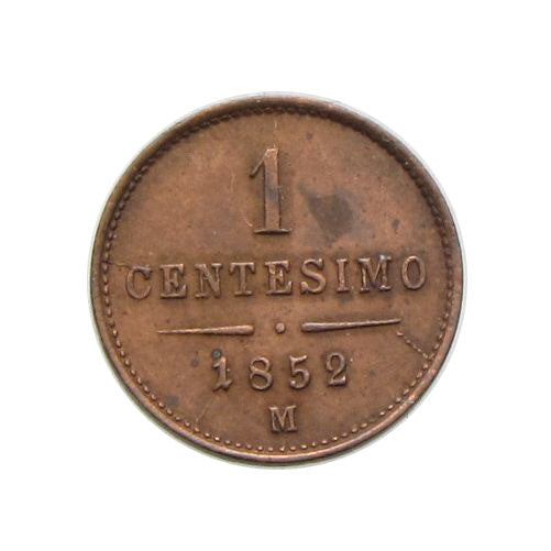 Ferenc József 1852M 1 centesimo